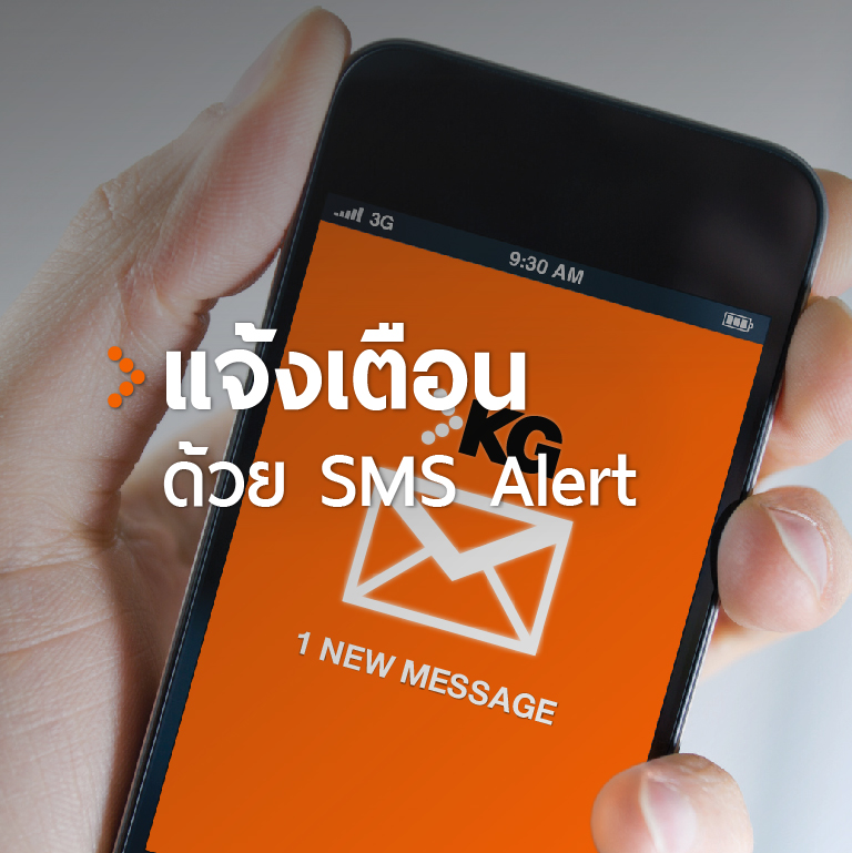 แจ้งเตือนด้วย SMS ALERT